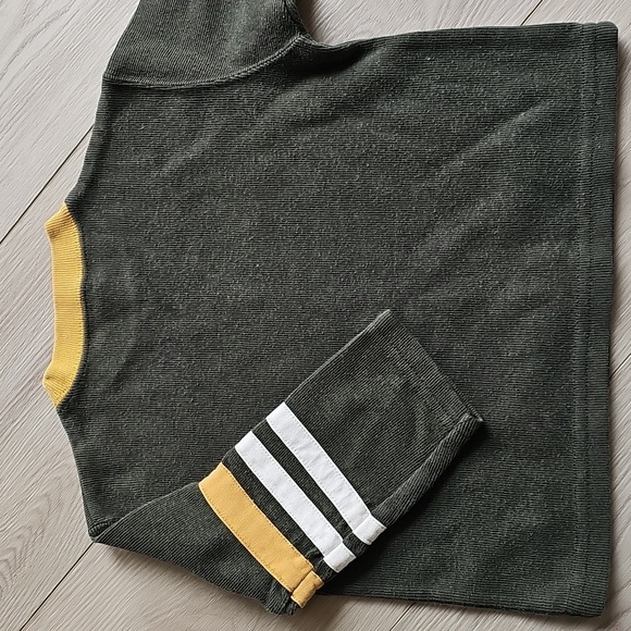 Vintage Roots Athletic Kids Green and Yellow Striped Sweater Top XL - Picture 10 of 12